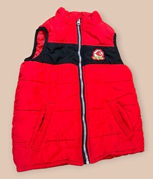 Kids Headquarters Firefighter Colorblock Puffer Vest Red/Black Size 6